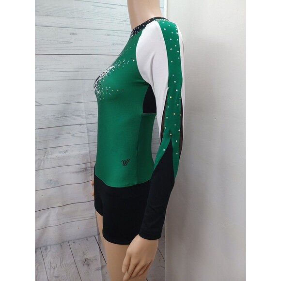 Varsity REBELS Athletic Cheerleader Cheerleading Dance Uniform Romper Sz YX4R - Picture 3 of 9